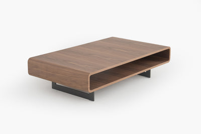 Flowwood Coffee Table with Sleek Walnut by Acanva