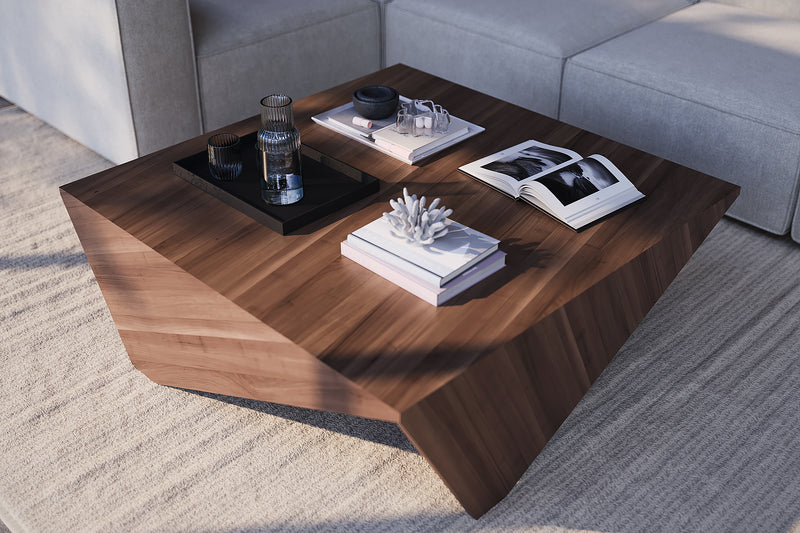 Origami Deer Coffee Table with Crown Walnut by Acanva