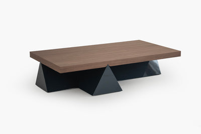 Peak Coffee Table with Half Crown Walnut by Acanva