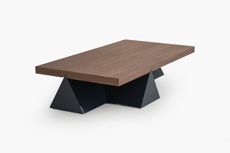 Peak Coffee Table with Half Crown Walnut by Acanva