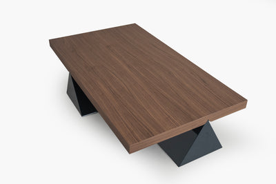 Peak Coffee Table with Half Crown Walnut by Acanva