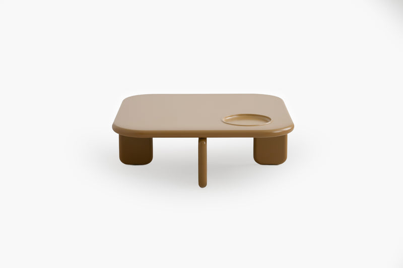 Honey Elephant Coffee Table with Slight Recess by Acanva