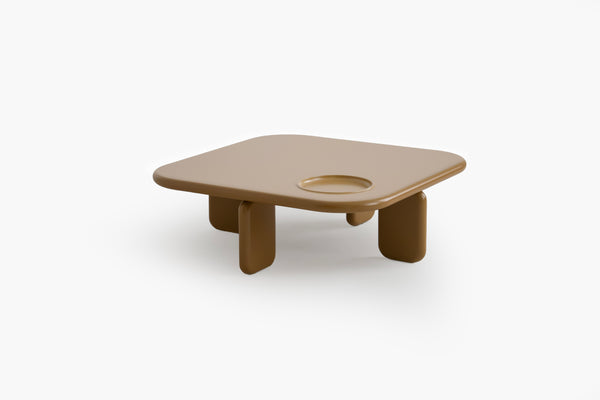 Honey Elephant Coffee Table with Slight Recess by Acanva