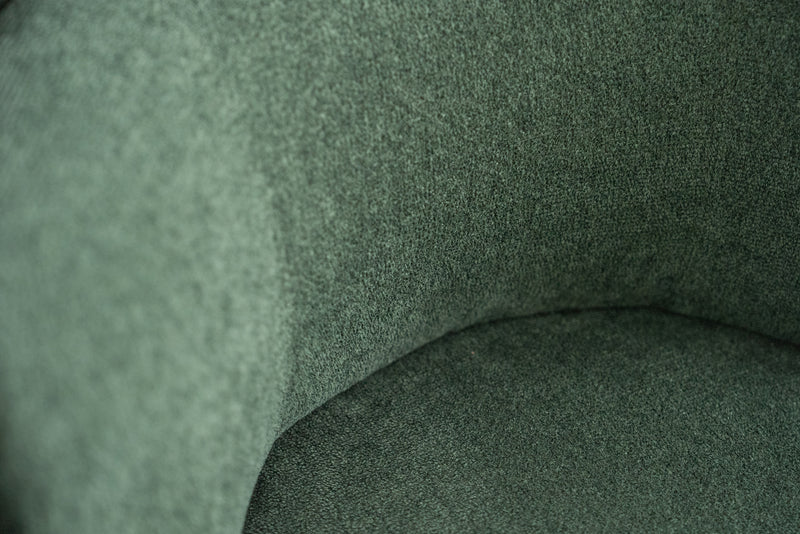 Cocoon Moss and Cocoon Snow Lounge Chair with Fleece Upholstery by Acanva