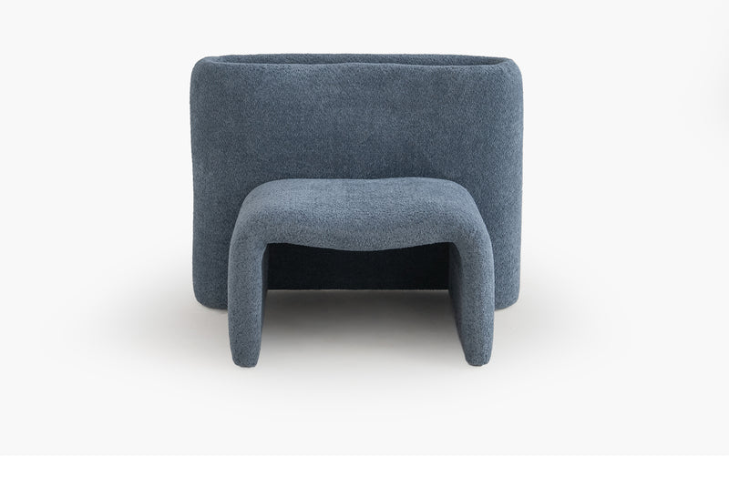 Arc Nest Lounge Chair with Crochet Upholstery by Acanva