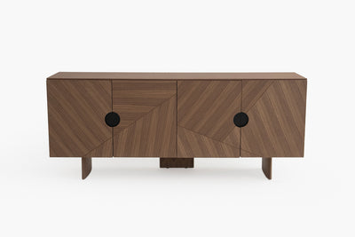 Geo Facet Sideboard with Walnut by Acanva