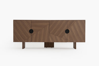 Geo Facet Sideboard with Walnut by Acanva