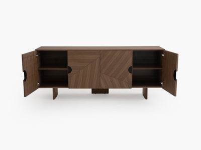 Geo Facet Sideboard with Walnut by Acanva