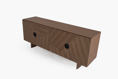 Geo Facet Sideboard with Walnut by Acanva