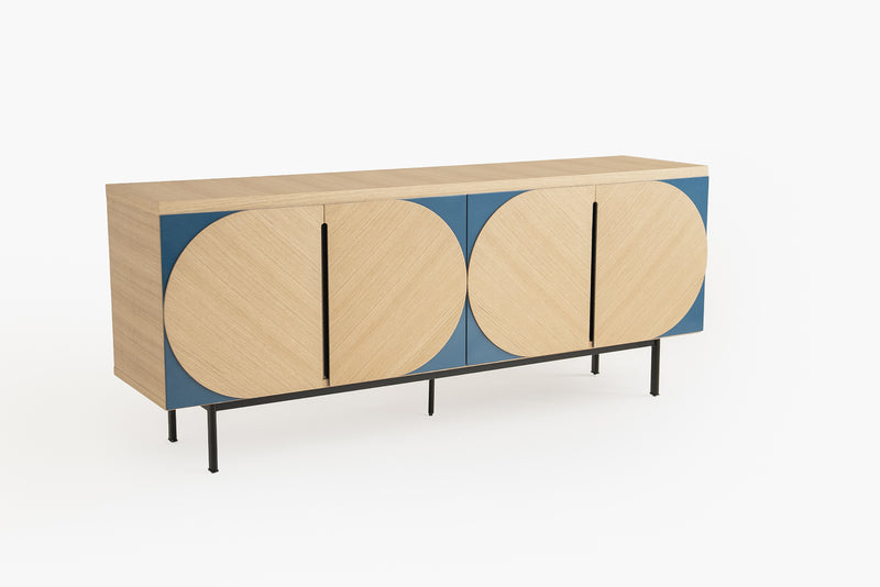 Ellipse Duo Sideboard with Oak by Acanva