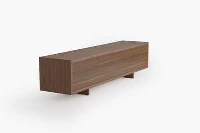 Gentlewood TV Stand with Crown Walnut by Acanva