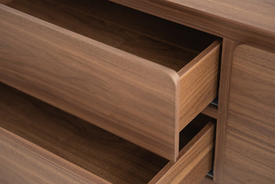 Gentlewood TV Stand with Crown Walnut by Acanva