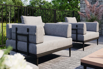 Terra Modular Outdoor Sofa with Side Table by Acanva