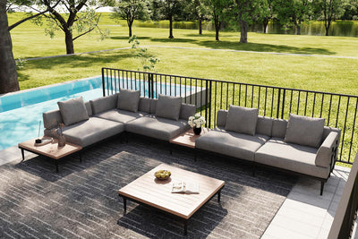 Terra Modular Outdoor Sofa with Side Table by Acanva