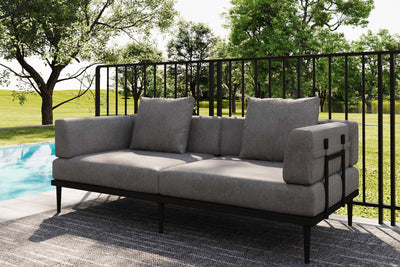 Terra Modular Outdoor Sofa with Side Table by Acanva