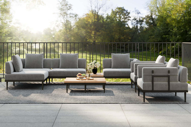 Terra Modular Outdoor Sofa with Side Table by Acanva