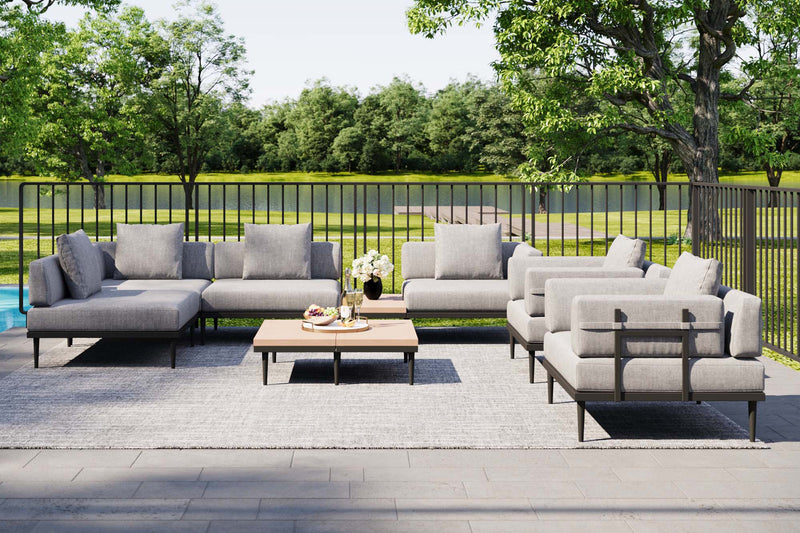 Terra Modular Outdoor Sofa with Side Table by Acanva