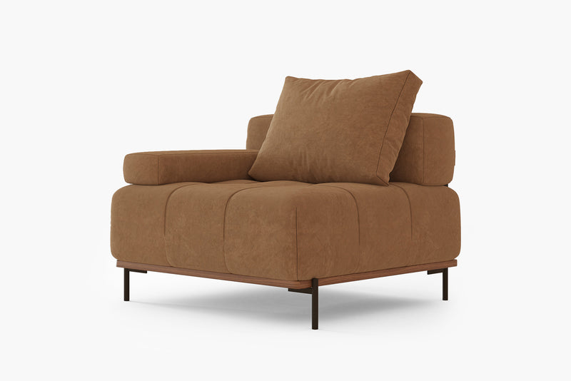 Nivala Suedette Modular Sofa Piece and Reversible Sectional by Acanva