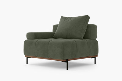 Nivala Suedette Modular Sofa Piece and Reversible Sectional by Acanva