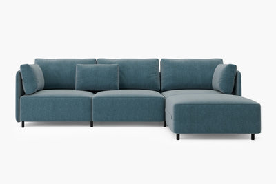 Fana Linen Modular Sofa Piece and Reversible Sectional by Acanva