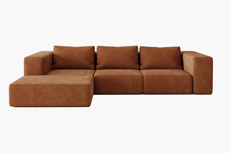 Atlas Extra Large Slipcover Modular Reversible Floor Sectional Sofa By Acanva