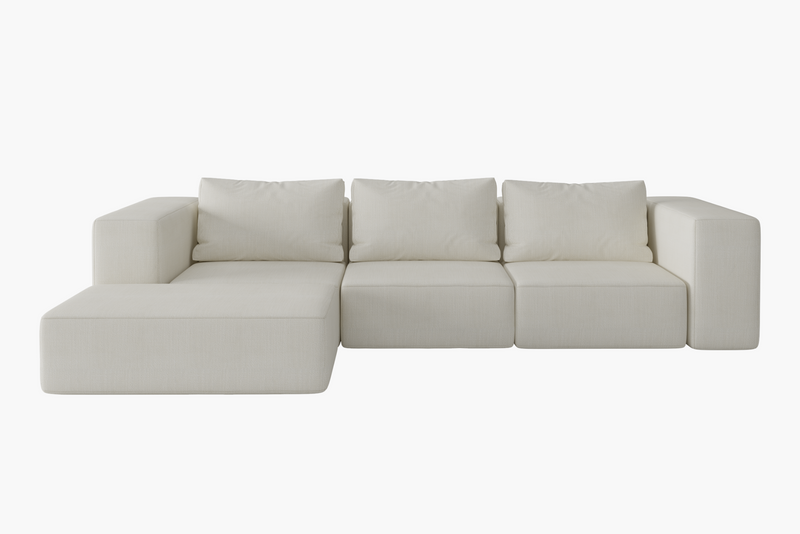 Atlas Extra Large Slipcover Modular Reversible Floor Sectional Sofa By Acanva