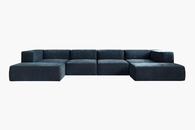 Atlas Extra Large Slipcover Modular Reversible Floor Sectional Sofa By Acanva