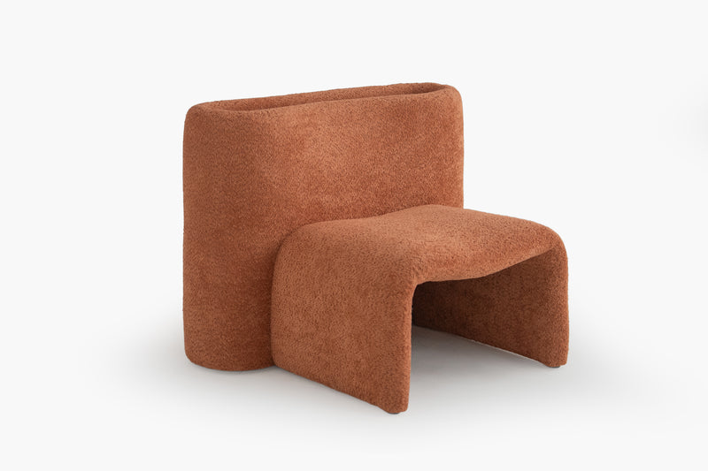 Arc Nest Lounge Chair with Crochet Upholstery by Acanva