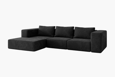 Atlas Extra Large Slipcover Modular Reversible Floor Sectional Sofa By Acanva