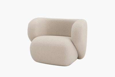 Flora Fleece Curved Lounge Chair by Acanva